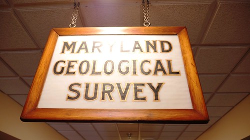 Photo of Maryland Geological Survey sign